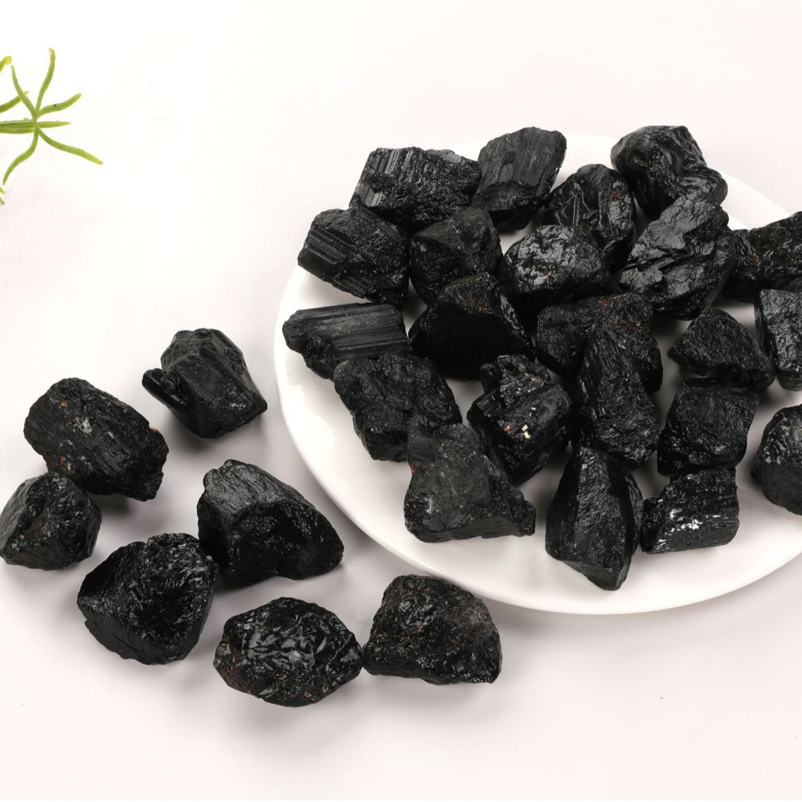 Natural Black Tourmaline Crystal Raw Stone