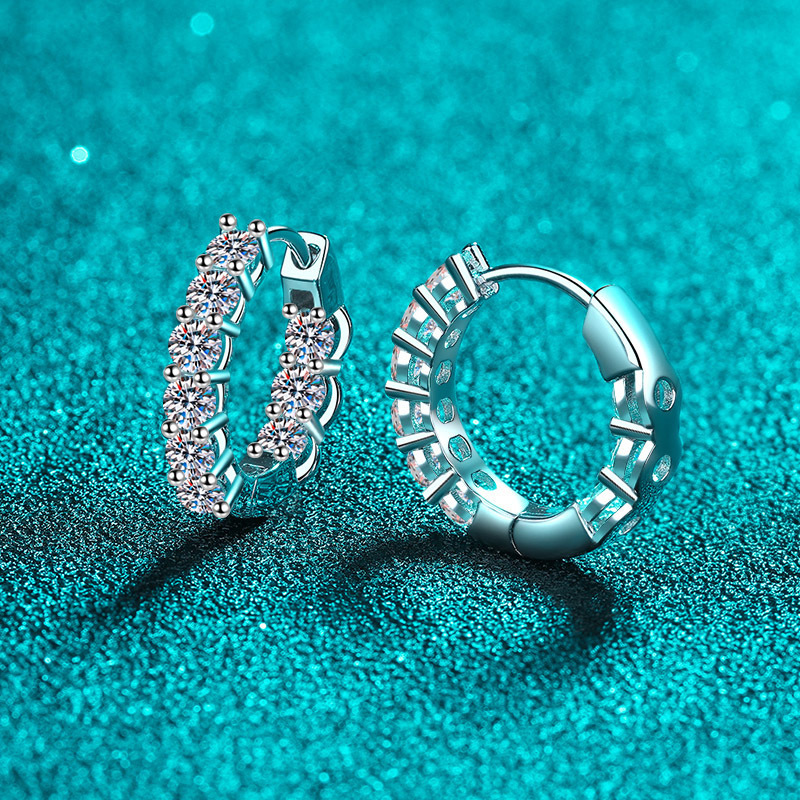 S925 Silver Moissanite Ear Cuffs