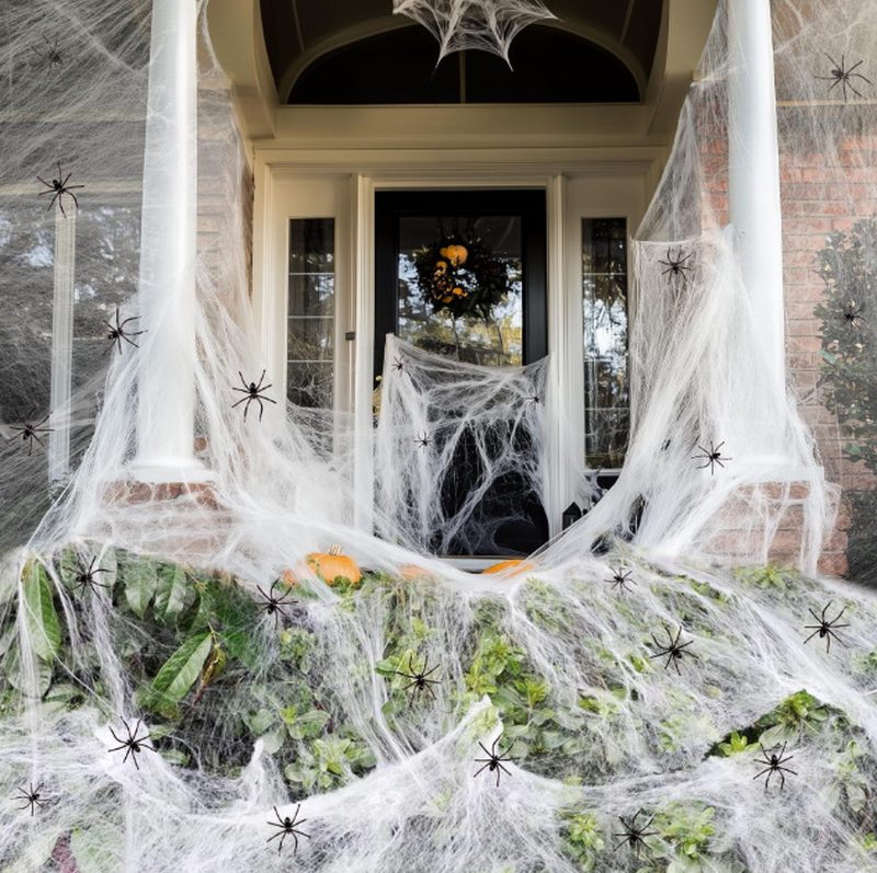 Halloween Spider Web Cotton Party Decoration