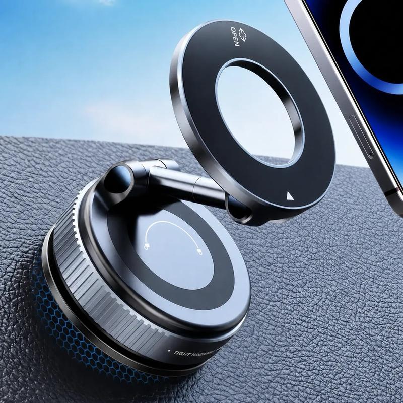 2.0 Foldable Magnetic Car Phone Holder - 20 N52 Magnets, Vacuum
