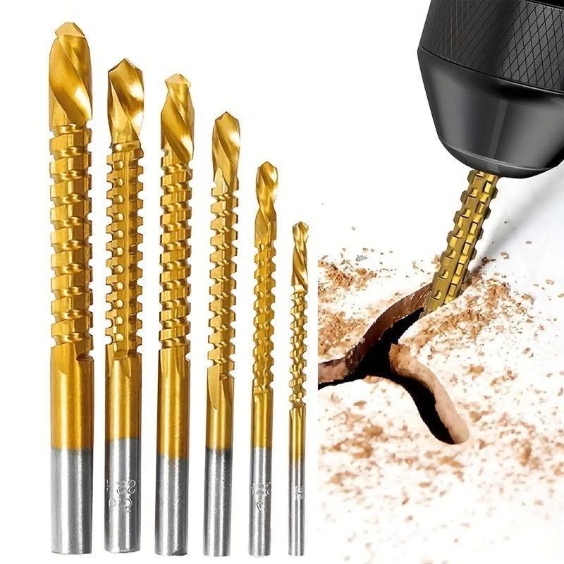 Titanium-Coated HSSDrill Bit Set Metal Tool&Wood Drilling