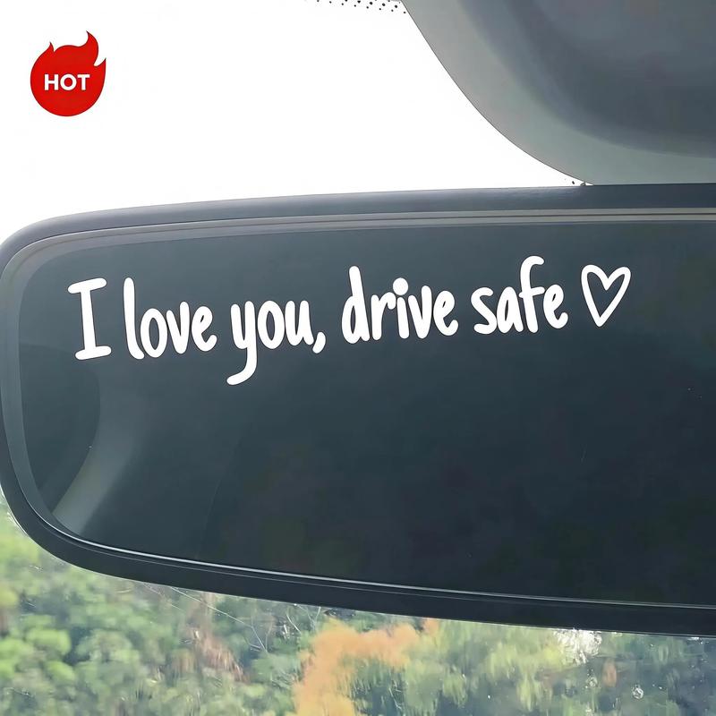 4x I Love You Drive Safe Decal Simple Design for Safe Driving Ideal for Drivers