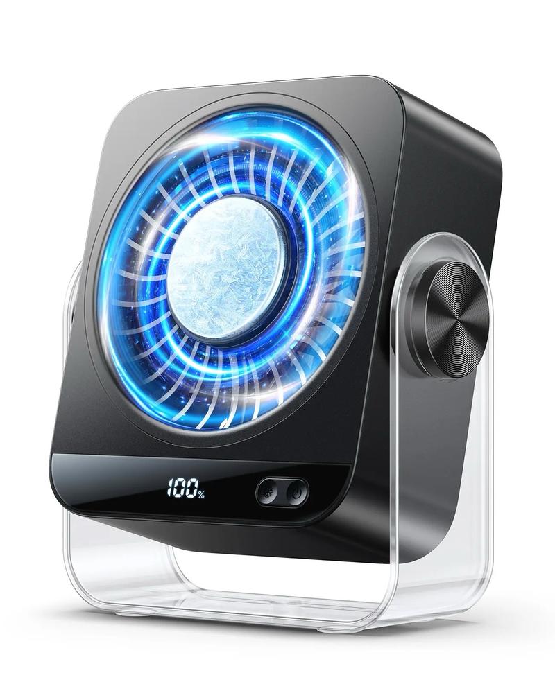 DormitorioEscritorioVentilador，MúltiplePantalla DigitalVentilador de Mesa