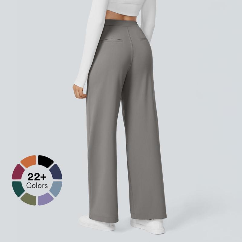 High Waist Pocket Straight Leg Cargo Pants