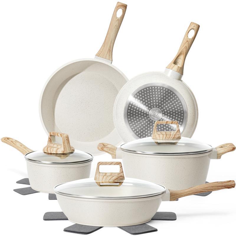 Pots and Pans Set Non-Stick Kitchen Cookware Sets Non-Toxic