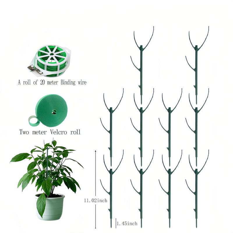 Stackable Turtle Back Bamboo Support Stake, Indoor & Outdoor Plant, Gardening Climbing Plant Stake
