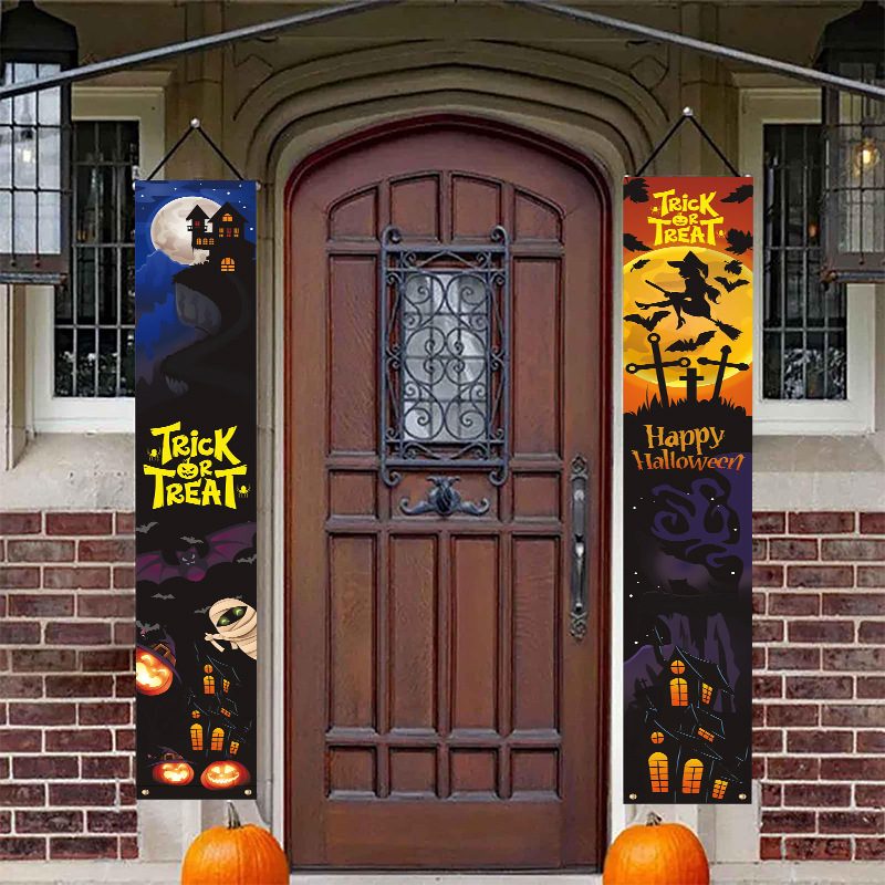 Halloween Party Hanging Banner Customizable 11 Designs